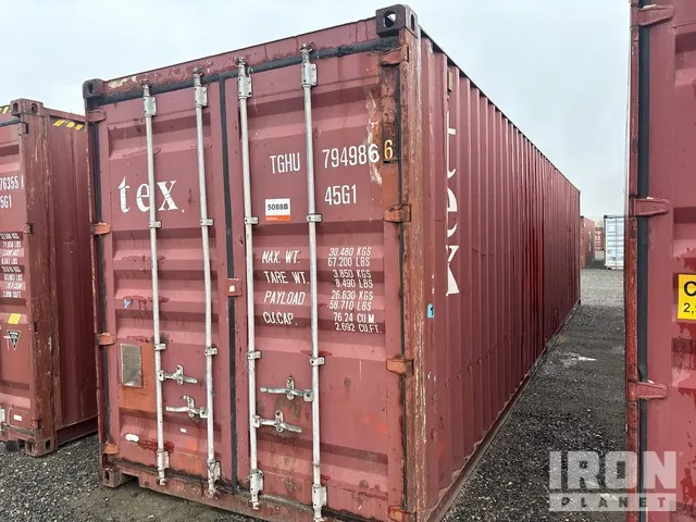 40 ft High Cube Storage Container