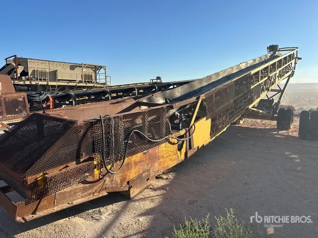 30 in x 55 ft Portable Radial Stacking Conveyor