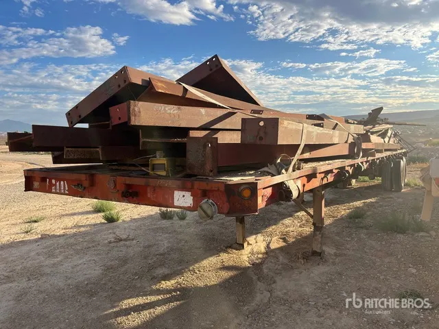 1981 Great Dane 45 ft T/A Flatbed Trailer