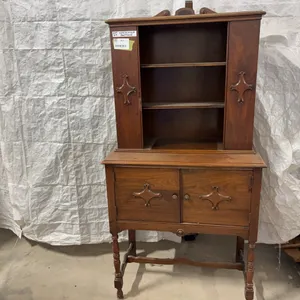 Display Case W/ Two Drawers On Bottom