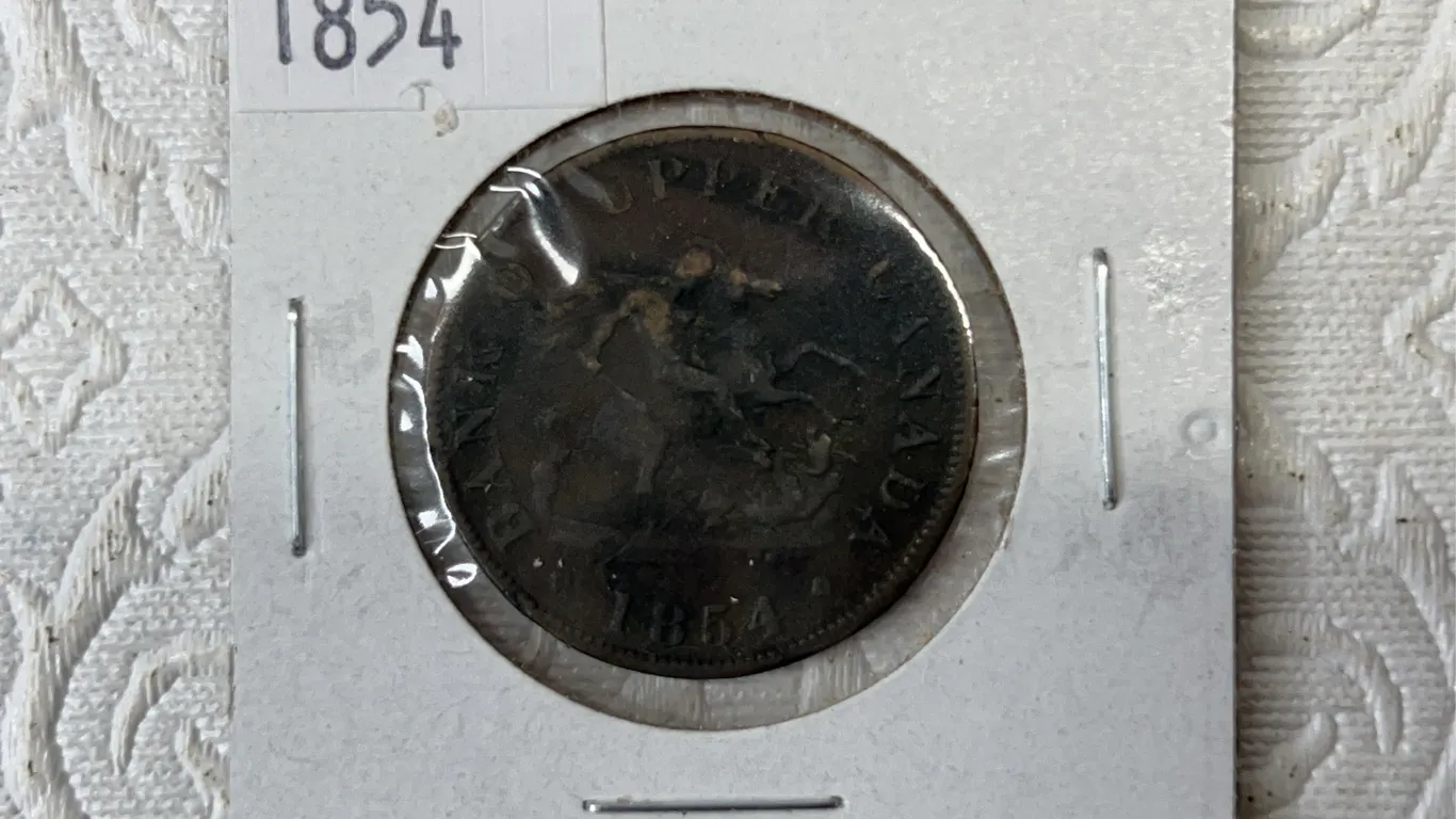 1854 Upper Canada Coin