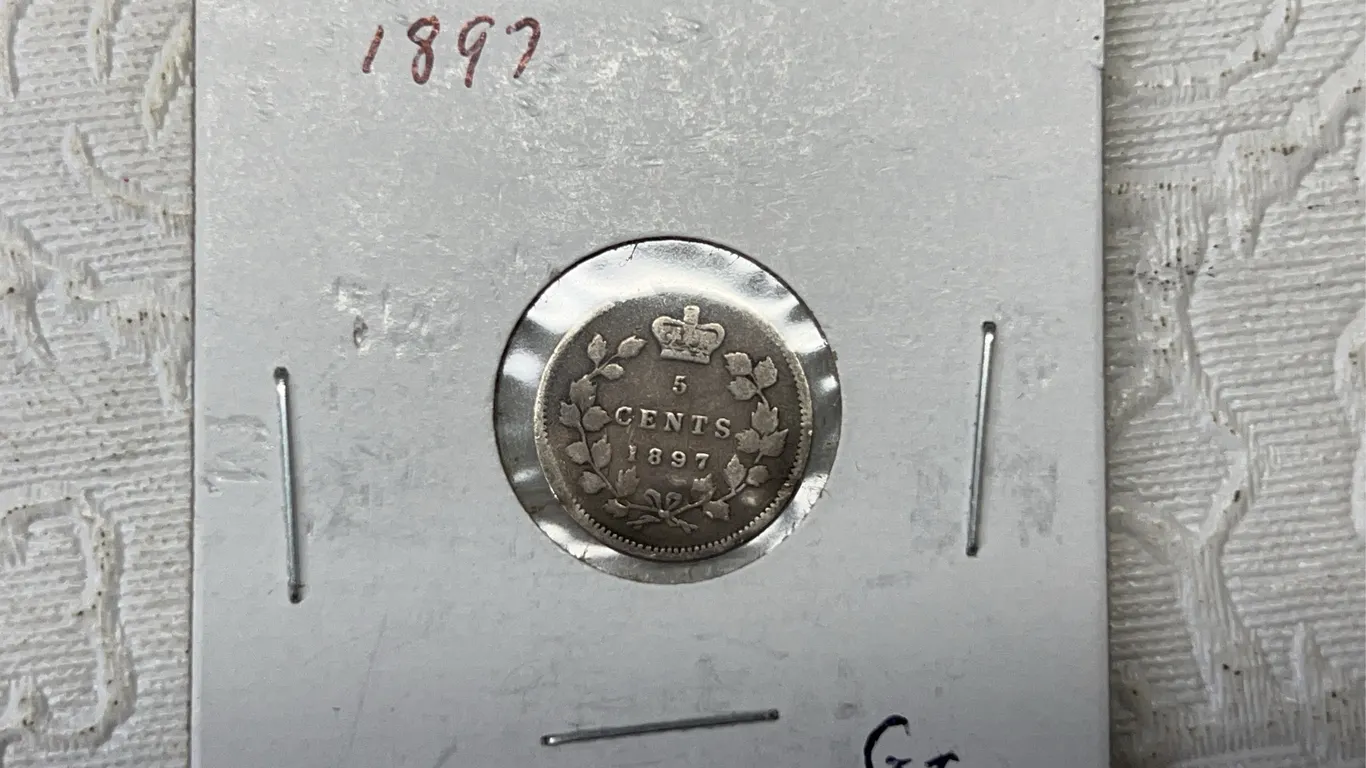 1897 Canada 5¢ Coin