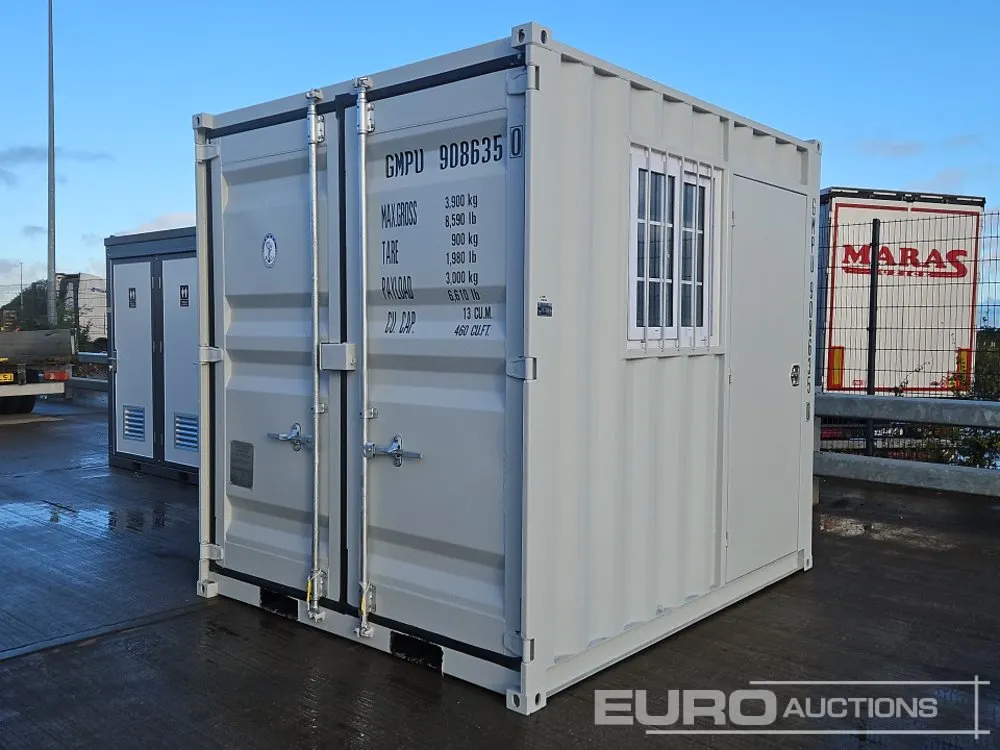 2026 9' x 7' Container, Side Door, End Door, Window (Cannot Be Reconsigned)