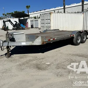 2010 Big Tex Equipment Trailer, 9,990#gvwr, 98"x15' deck, 4' beavertail. 