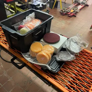 Tote of Buffing Pads