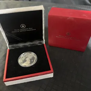 2011 Royal Canadian Mint $15 .925 Sterling Silver Lunar Lotus Year of the Rabbit Coin in Box