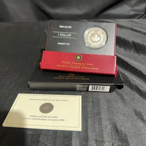 2006 Royal Canadian Mint Special Edition Proof Silver Dollar Bravery Medal Design