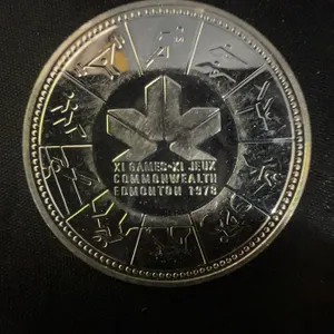 1978 Canada XI Commonwealth Games 23g .500 Silver Dollar Edmonton Queen Elizabeth II