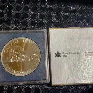 1986 Canada Vancouver Commemorative Silver Dollar, 500 Silver, 23.4g, Royal Canadian Mint