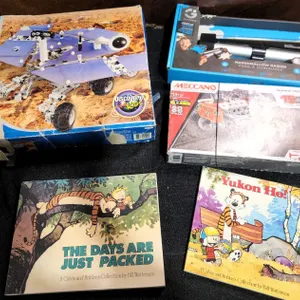 LEGO 7471 Mars Exploration Rover, Meccano Super Truck, Marshmallow Raider, Calvin & Hobbes