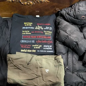 Point Zero Down Puffer Jacket , Eddie Bauer First Ascent Pants, Lululemon Gildan Newfoundland