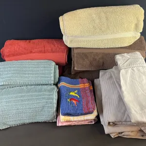 Bath Towels, Hand Towels, and Montebello Fine Linens Sheet Set, Assorted Brands