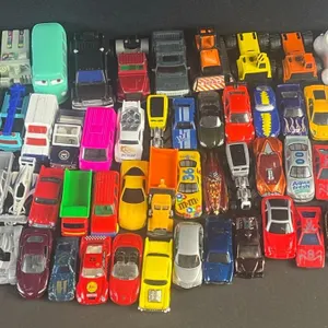 Large Lot Diecast and Plastic Toy Cars, Trucks, Emergency Vehicles, and Novelty Cars