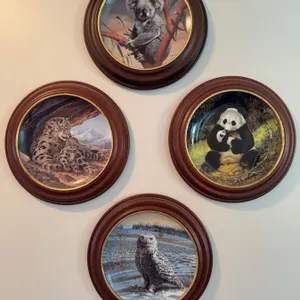 The exclusive collection of painted Will Nelson’s Endangered Species Collector Plate Set of 4