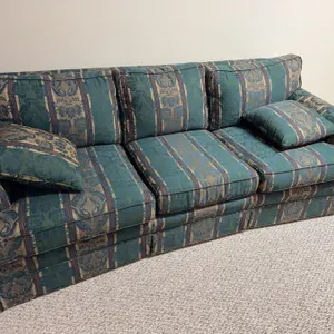 Upholstered Sofa With Patterned Fabric