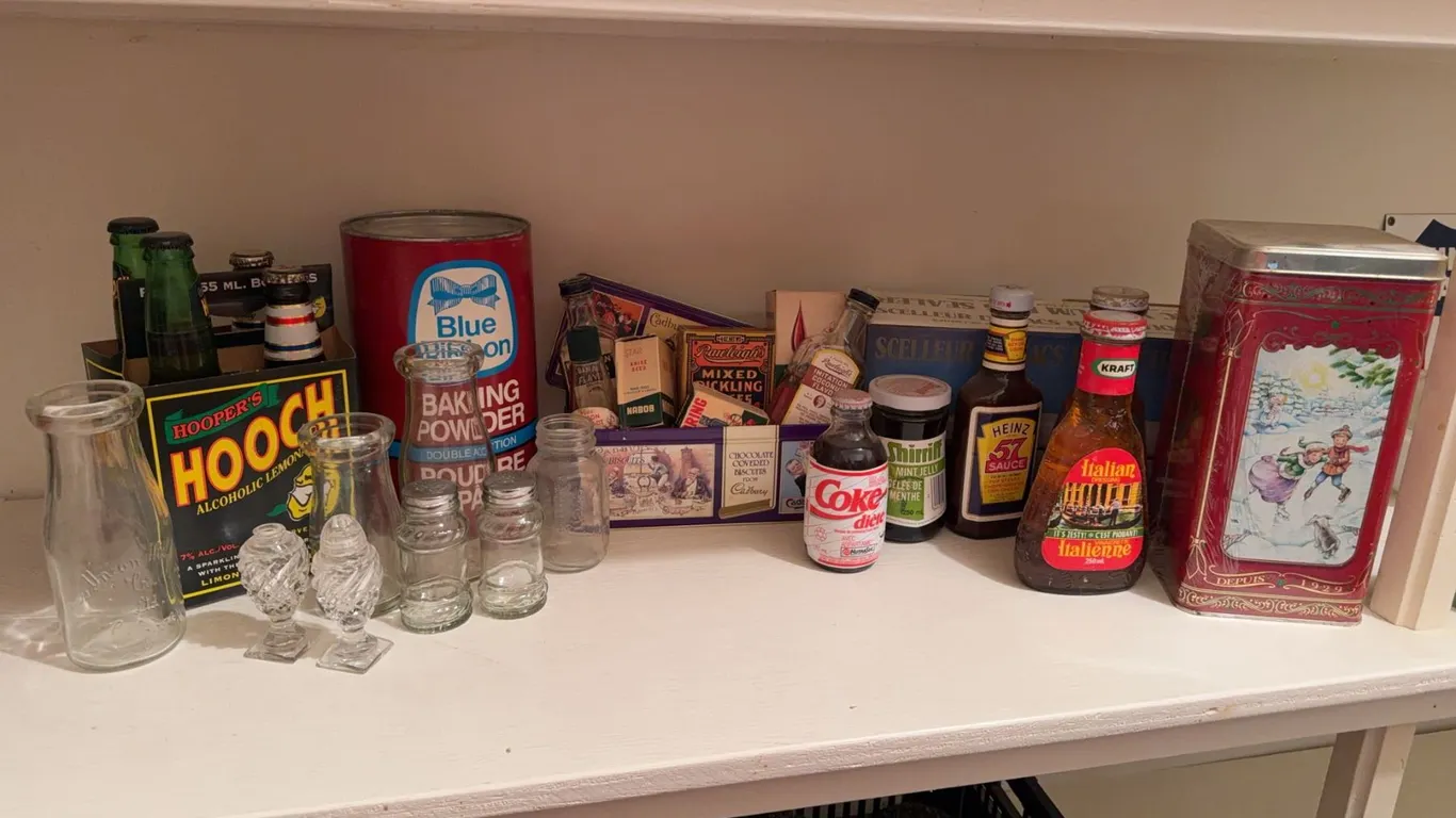 Vintage Food Tins and Bottles Lot