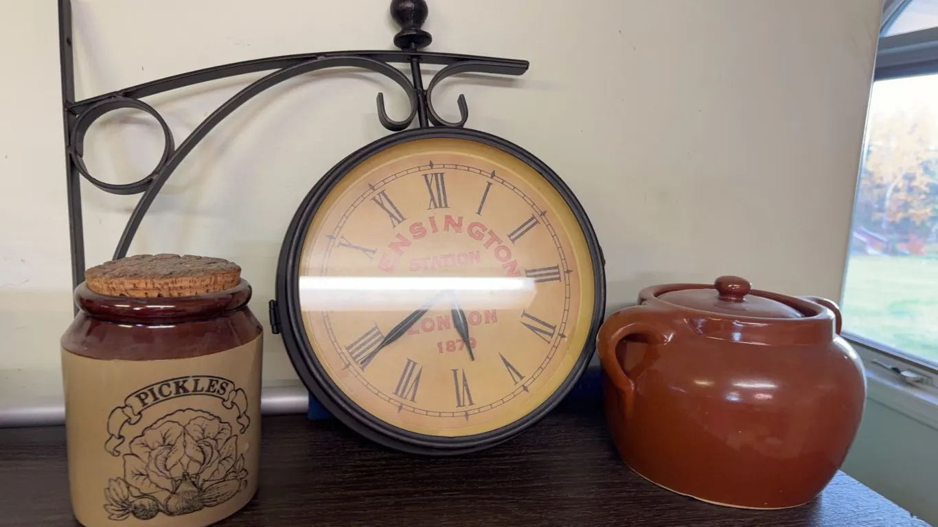 Kensington Station Clock, Stoneware Pickle Jar