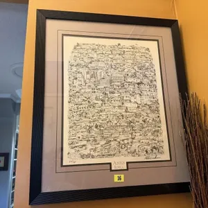 Ames, Iowa Community Creations matted & framed