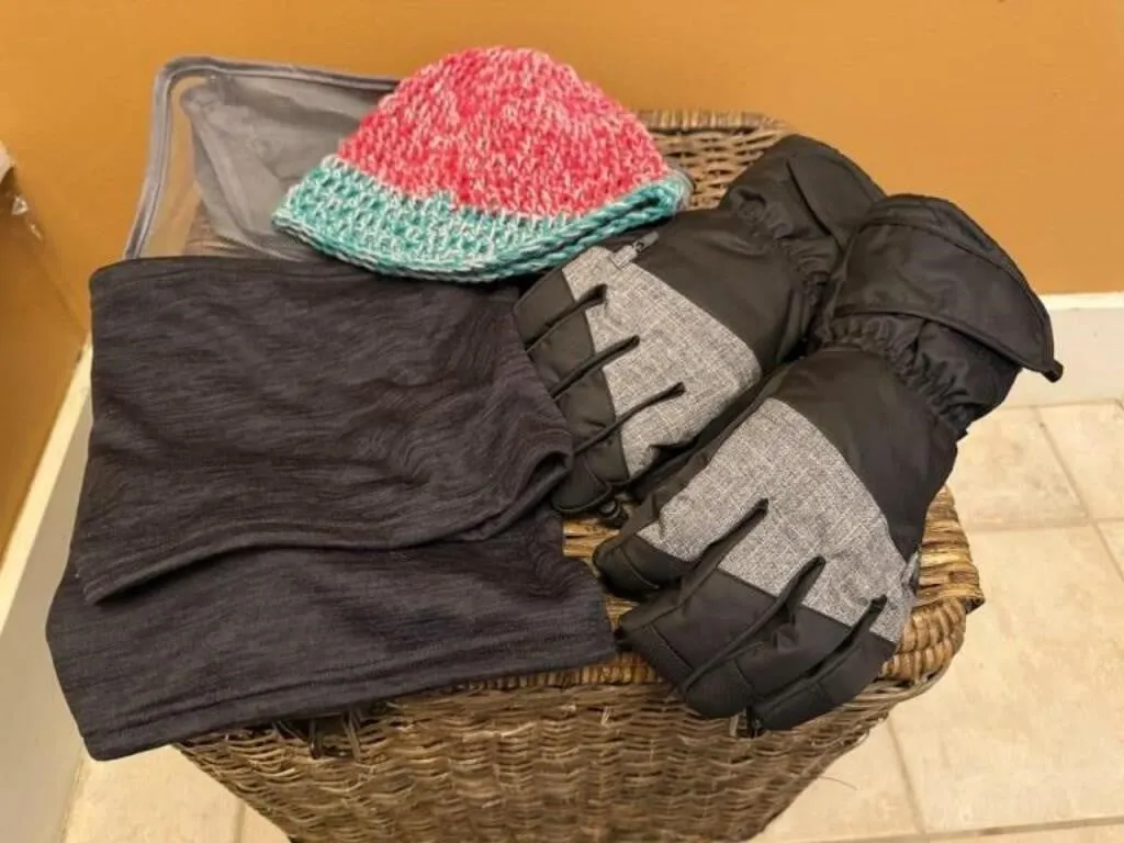 NWT Thinsulate lined gloves, hat, neck wraps