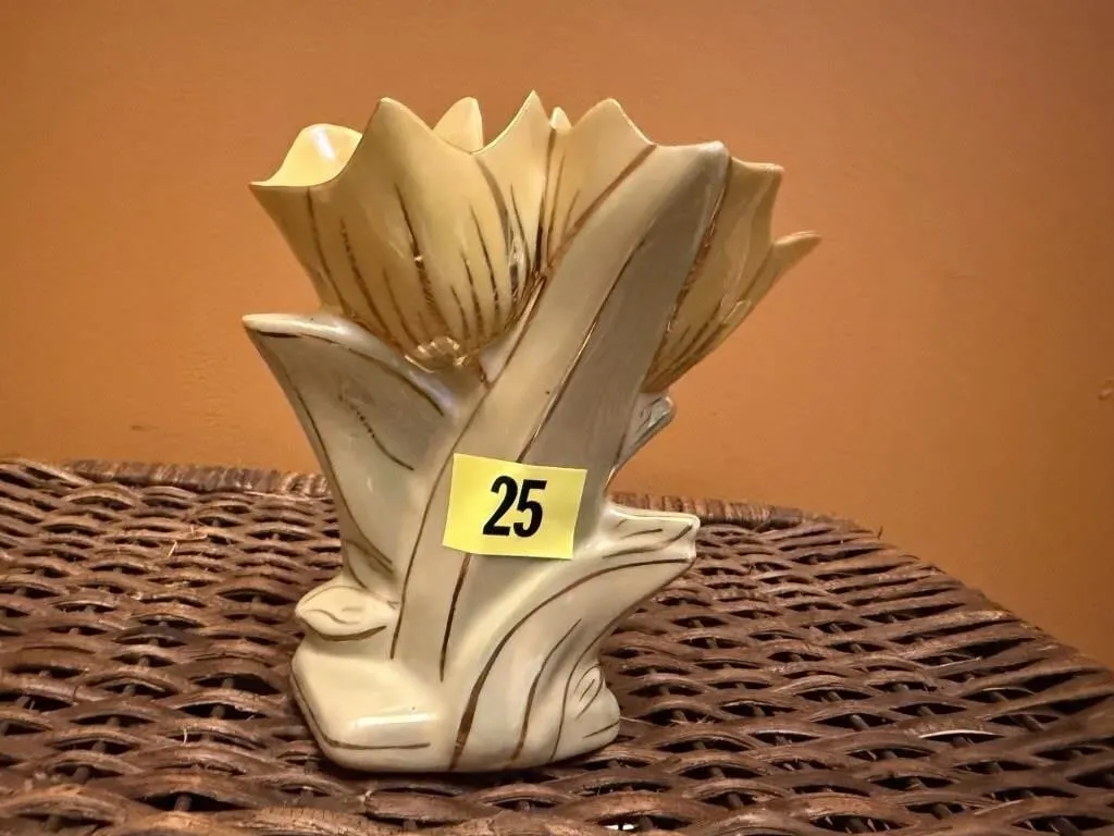 Tulip pottery vase