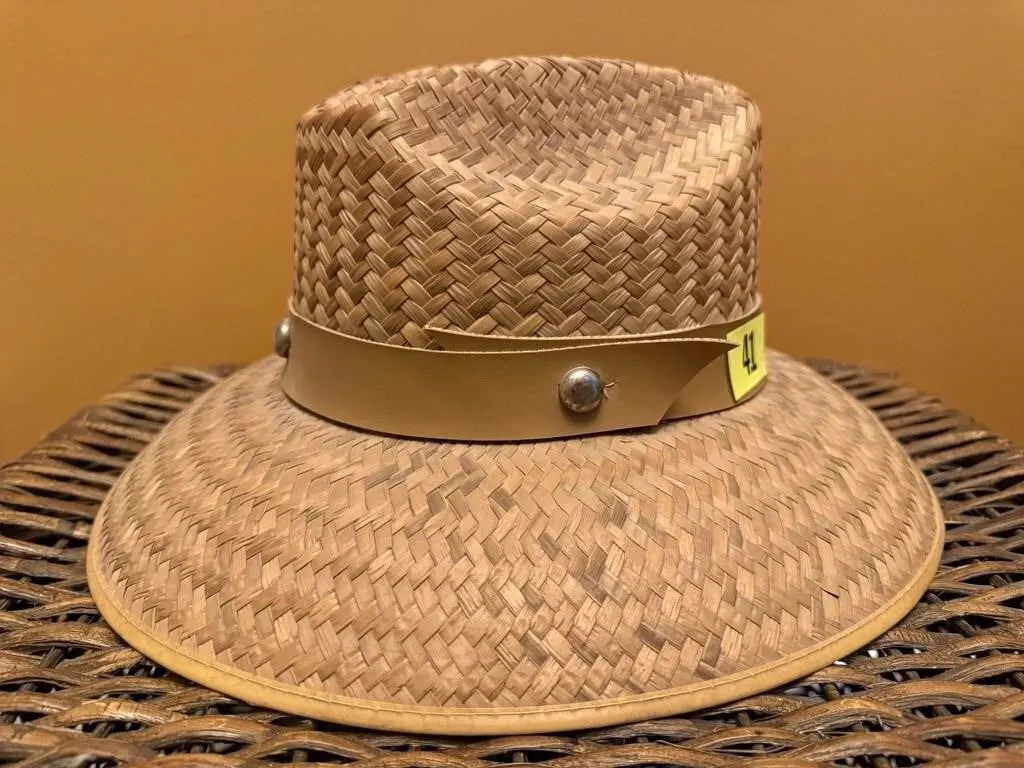 Straw brimmed hat