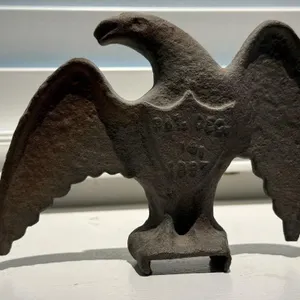 Antique cast iron eagle snow guard