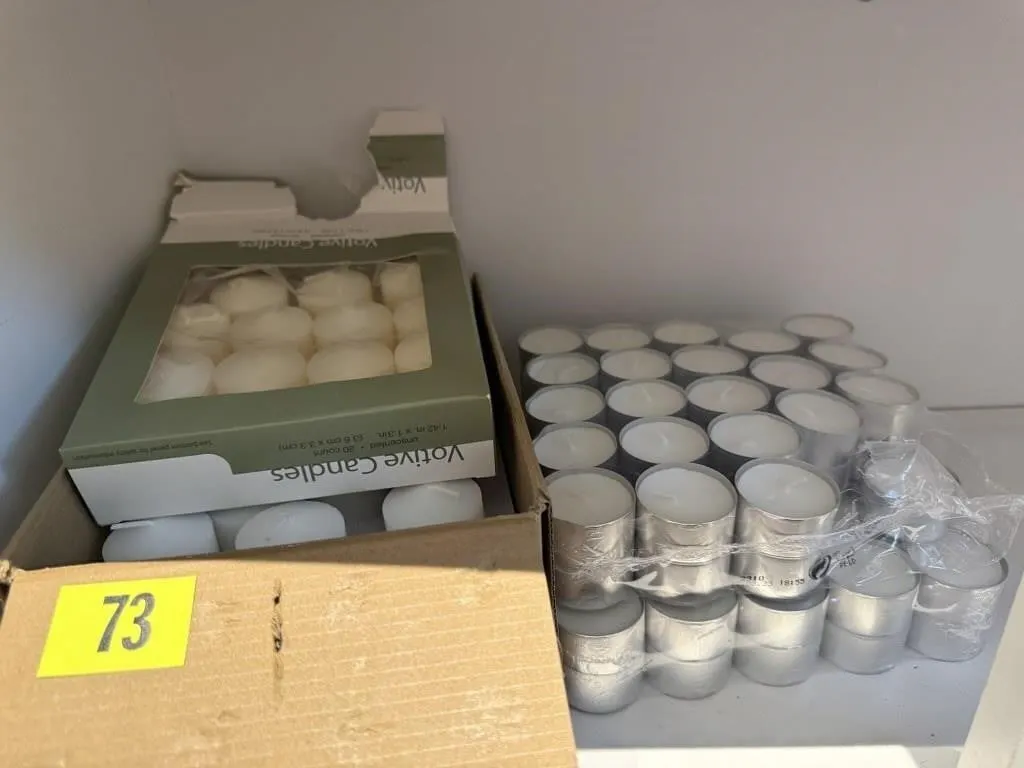 Votive, tea light candles
