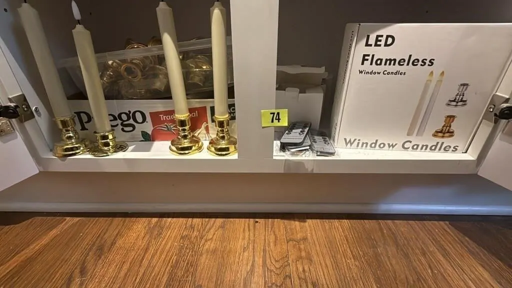 LED flameless candlesticks, remote controls