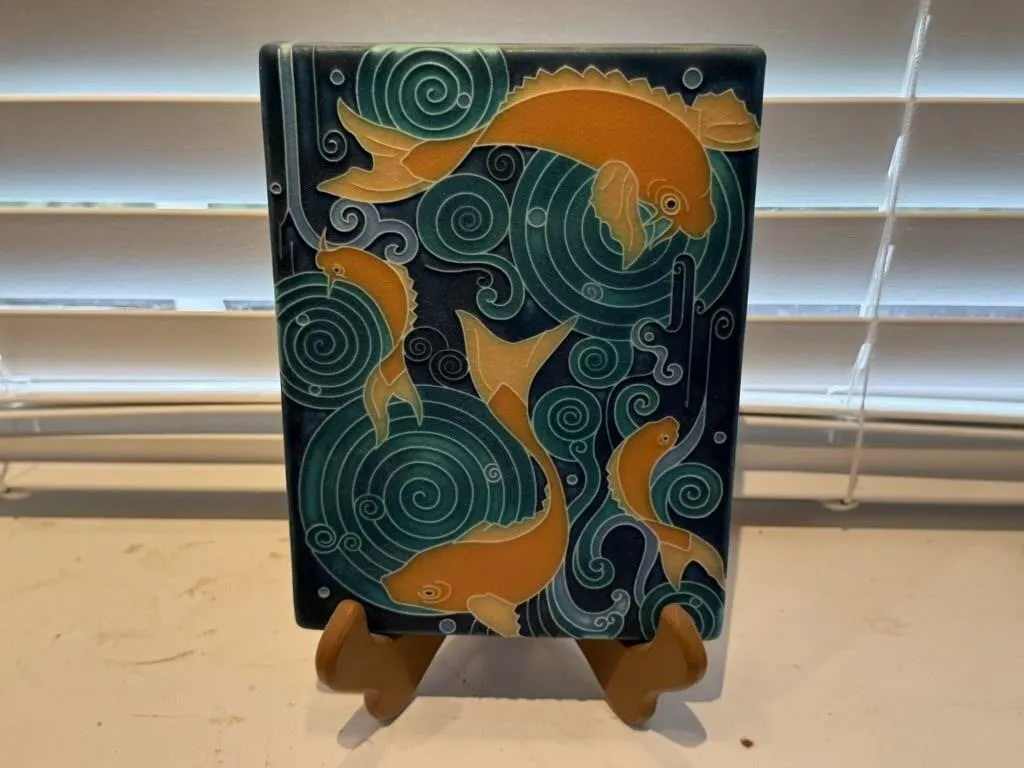 Motawi Tileworks fish art tile