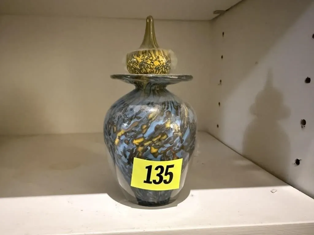 Blown glass jar