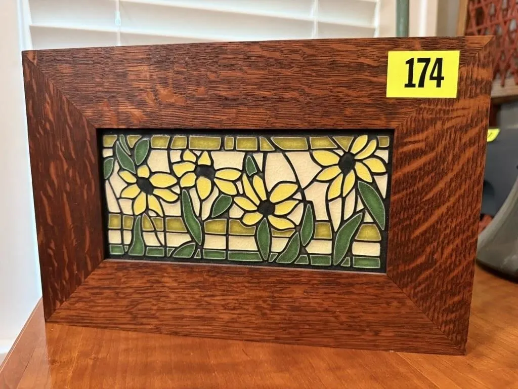 Motawi Tileworks flower art tile