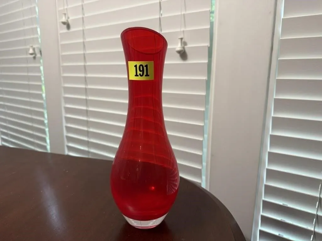Blown glass vase