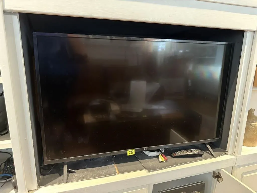 LG 42" television, remote control