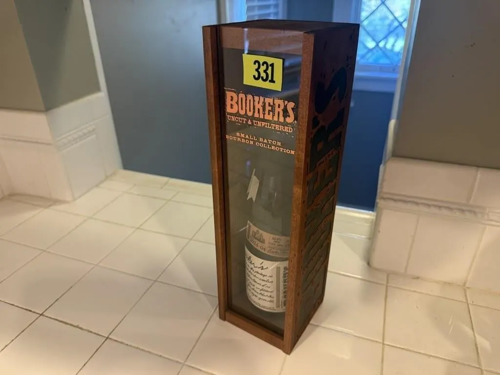 Booker's collectible bourbon bottle