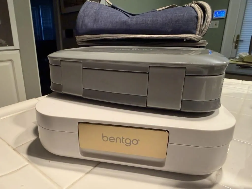 Insulated lunch tote, Bentgo boxes (2)