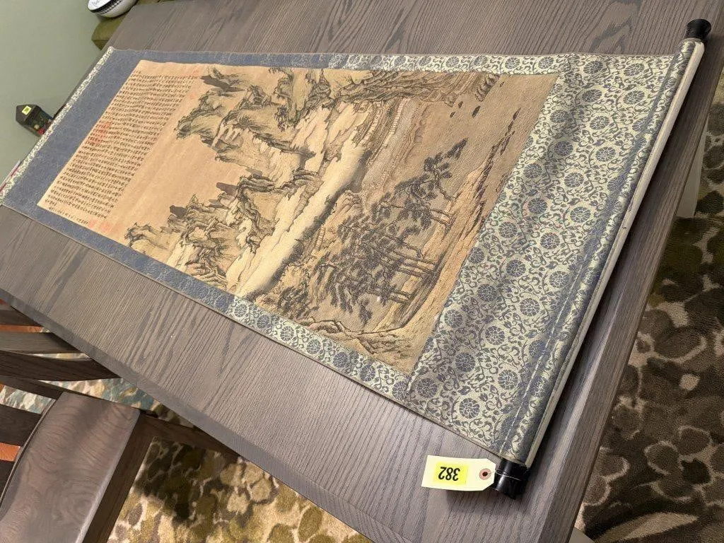 Asian wall scroll