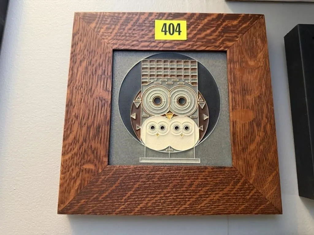 Motawi Tileworks owl art tile