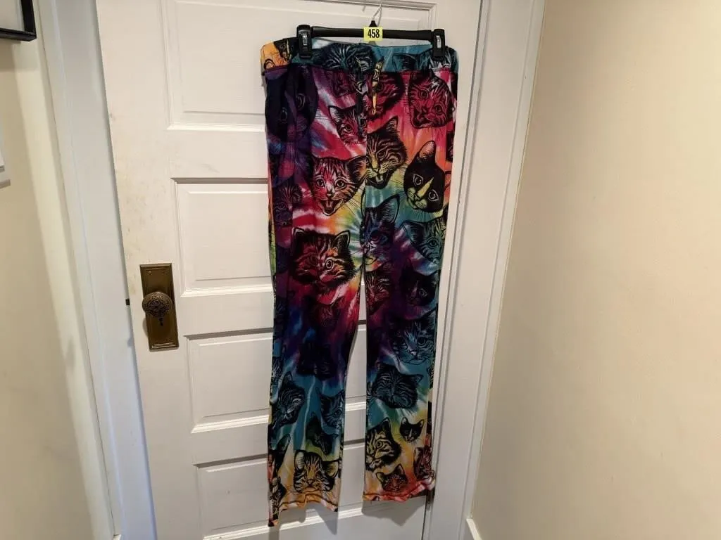 Top Drawer tie dye cat pants