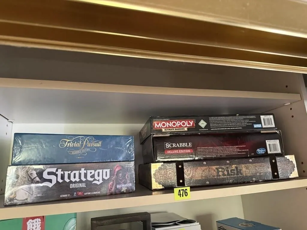 Board games, Monopoly, Risk, Scrabble