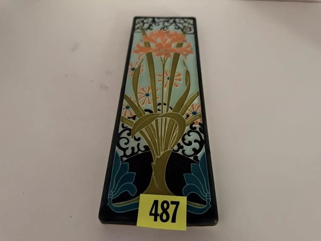 Motawi Tileworks floral art tile