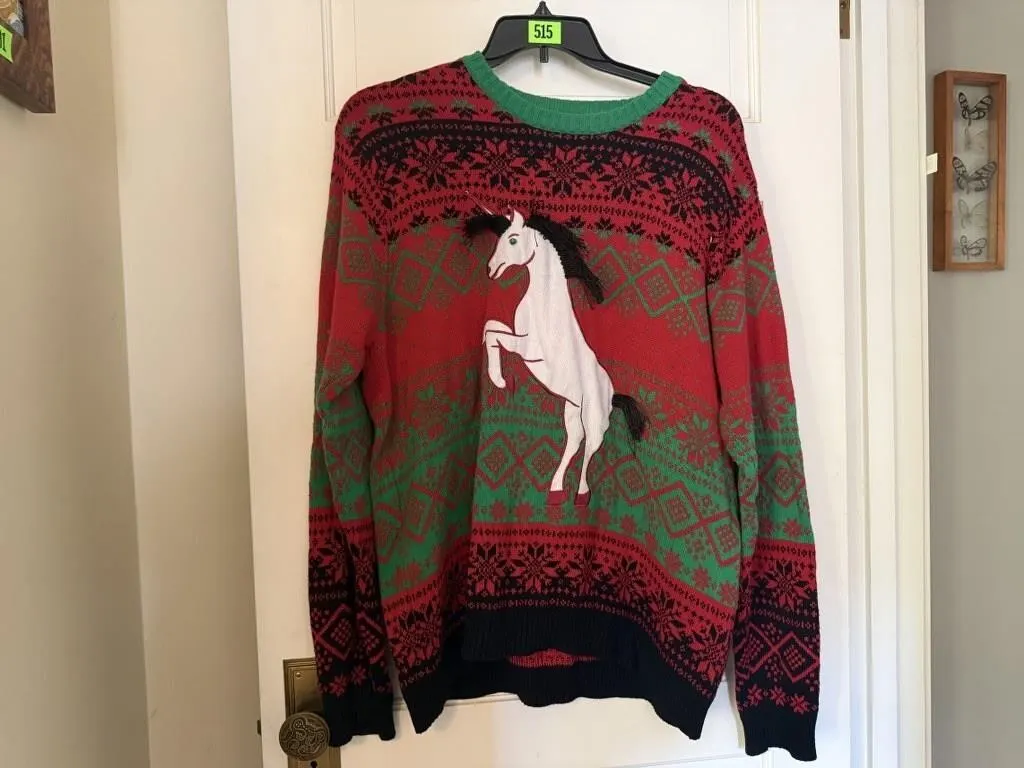 Blizzard Bay unicorn Christmas sweater