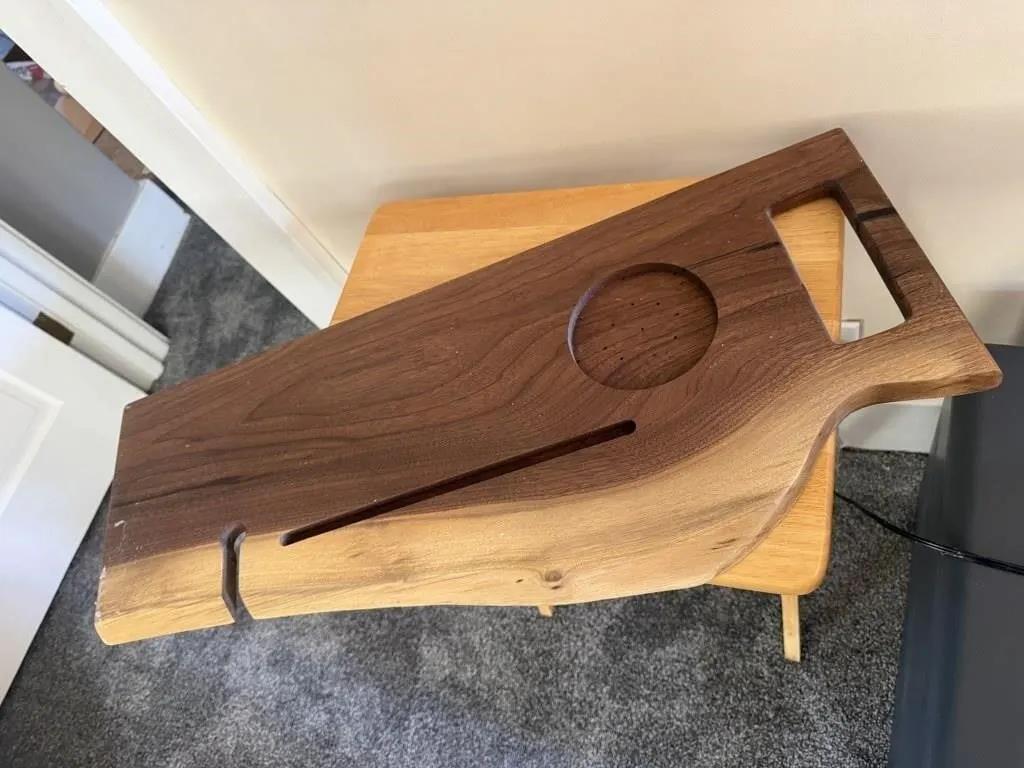 Redhead wood bath tray