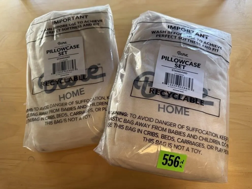 NEW Bare Home pillow case sets (2)