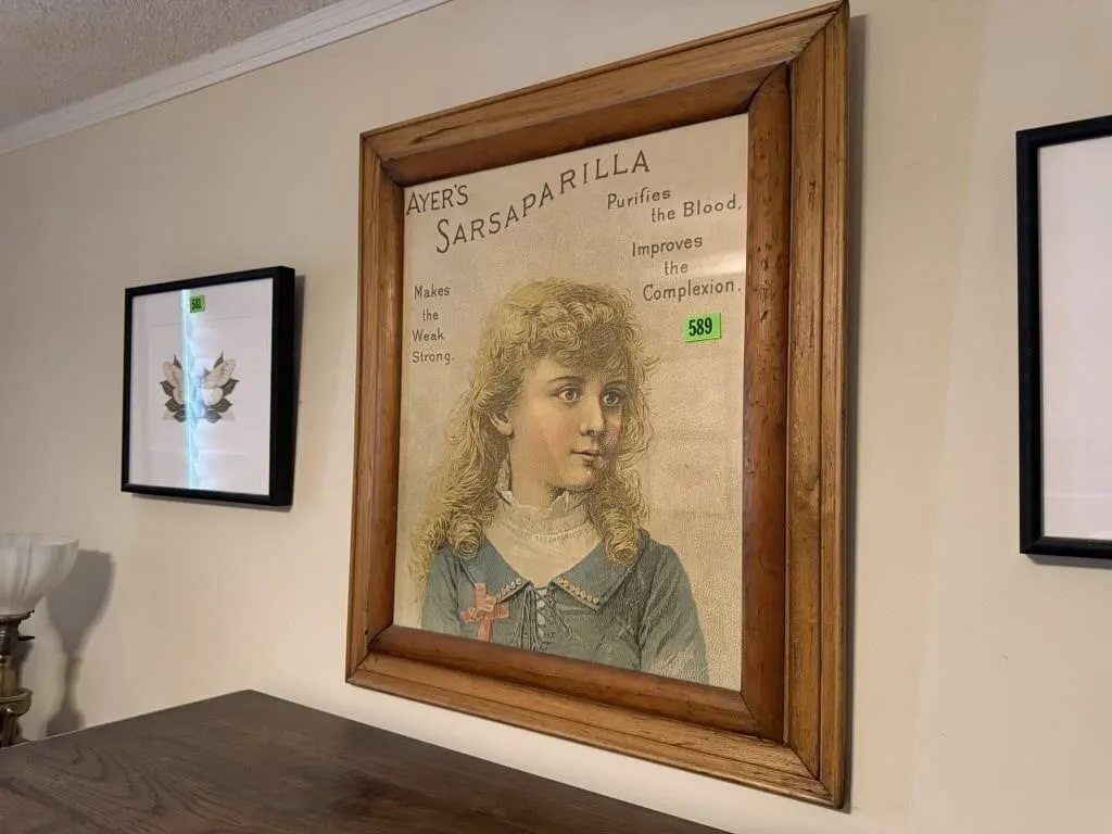 Ayer's Sarsaparilla framed advertisement