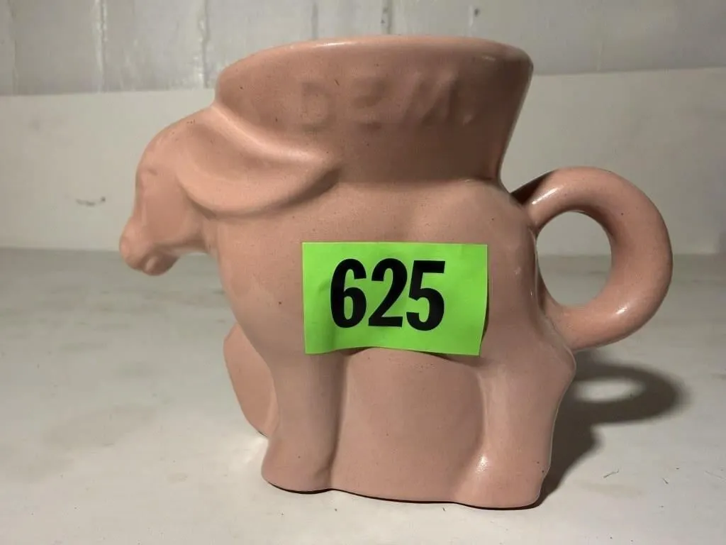 1977 Frankoma donkey political mug