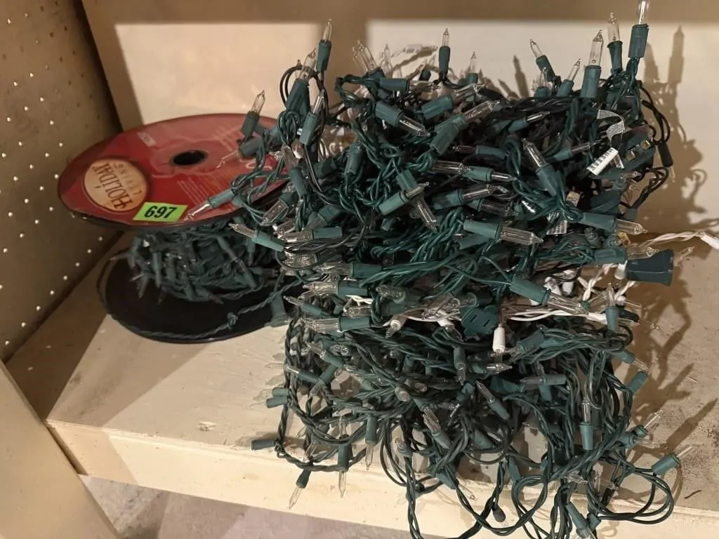 Strings of Christmas lights