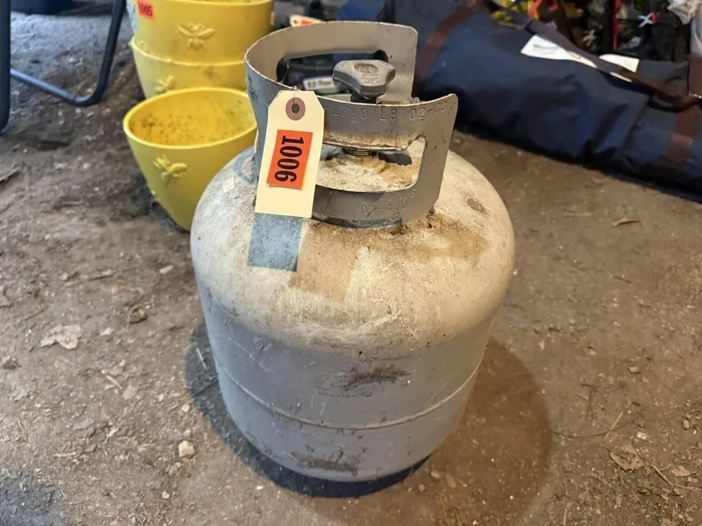 Propane tank, near empty