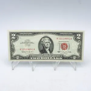#5268-U.S. $2.00 RED SEAL $2.00 BILL