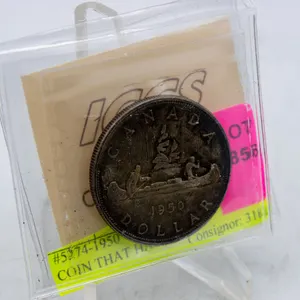 #5274-1950 GRADED $1.00 SILVER COIN THAT HAS A
