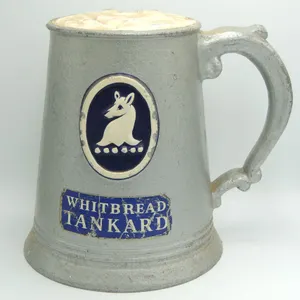 #7 Whitbread Tankard Beer Metal Store Display